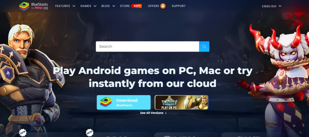 Platfrom To download the android emulator for pc.